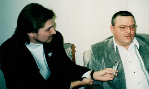 Геннадий Каледа берет интервью у Михаила Круга, БКЗ, 2001 г