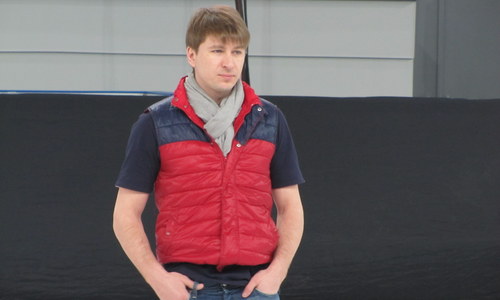 Олимпийский чемпион Алексей Ягудин провёл тренировку для юных фигуристов